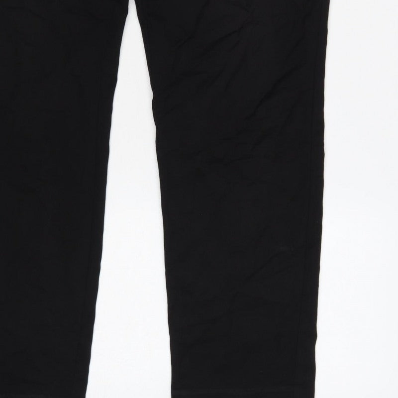 Additional view of H&M Men's Black Slim Fit Jogger Trousers, size S, Drawstring