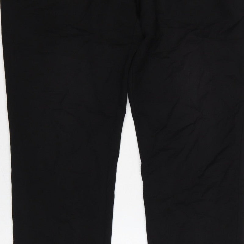 Additional view of H&M Men's Black Slim Fit Jogger Trousers, size S, Drawstring