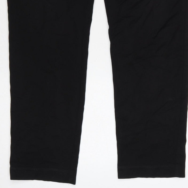 Additional view of H&M Men's Black Slim Fit Jogger Trousers, size S, Drawstring