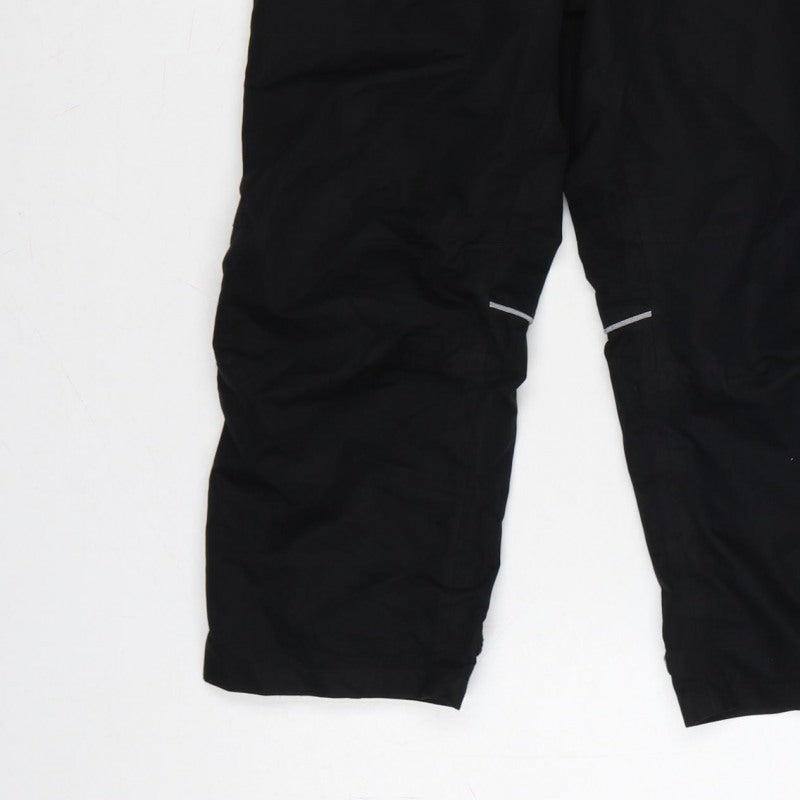 Additional view of Higar boys’ black 8 years snow pants reflective padded ski trousers