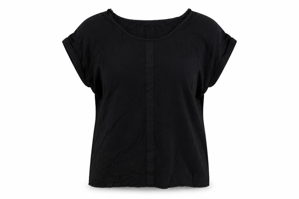 Limited Collection Women Black Size 10 Viscose Zip Shoulder Blouse
