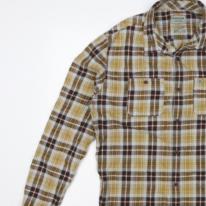Additional view of Quiksilver Men’s Multicoloured M Regular Fit Plaid Long Sleeve Shirt