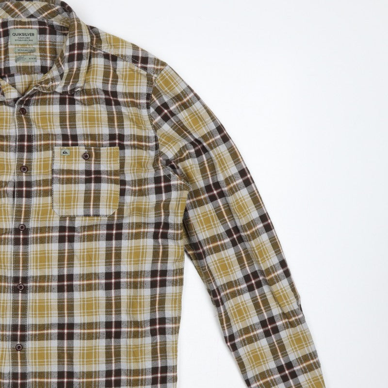Additional view of Quiksilver Men’s Multicoloured M Regular Fit Plaid Long Sleeve Shirt