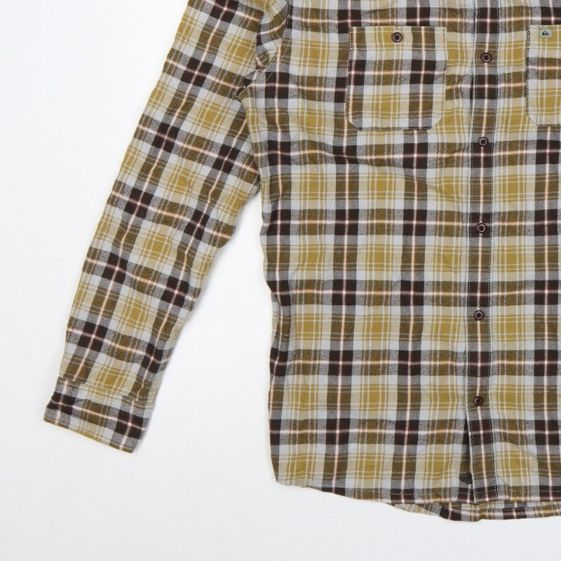 Additional view of Quiksilver Men’s Multicoloured M Regular Fit Plaid Long Sleeve Shirt