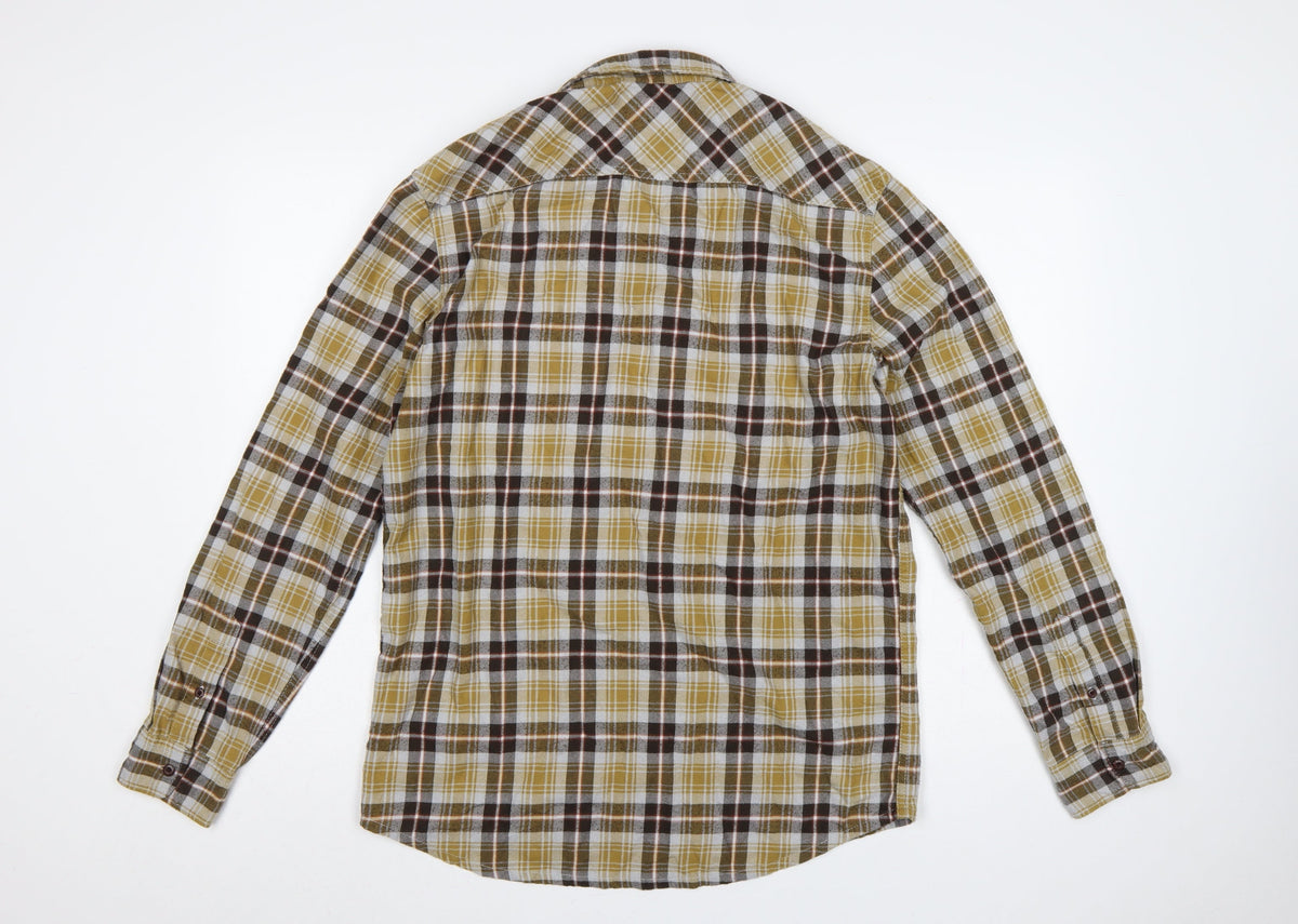Brand and care label for Quiksilver Men’s Multicoloured M Regular Fit Plaid Long Sleeve Shirt