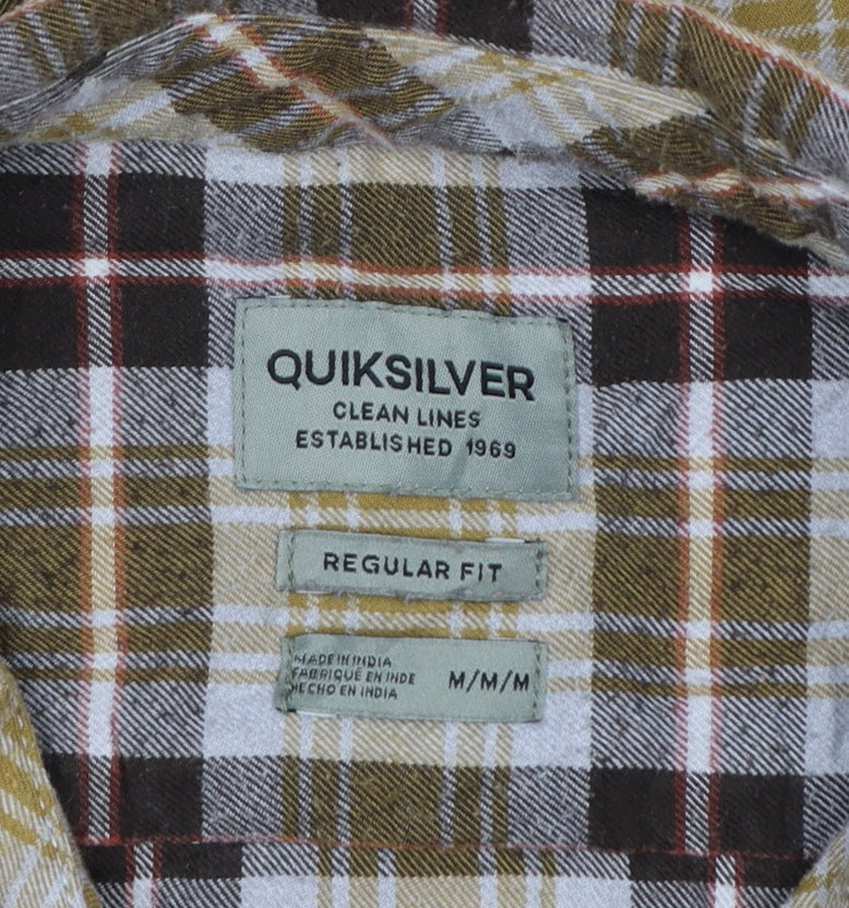Additional view of Quiksilver Men’s Multicoloured M Regular Fit Plaid Long Sleeve Shirt