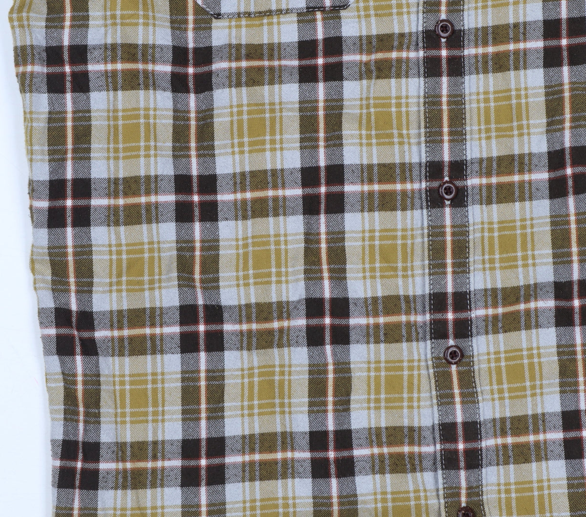 Additional view of Quiksilver Men’s Multicoloured M Regular Fit Plaid Long Sleeve Shirt