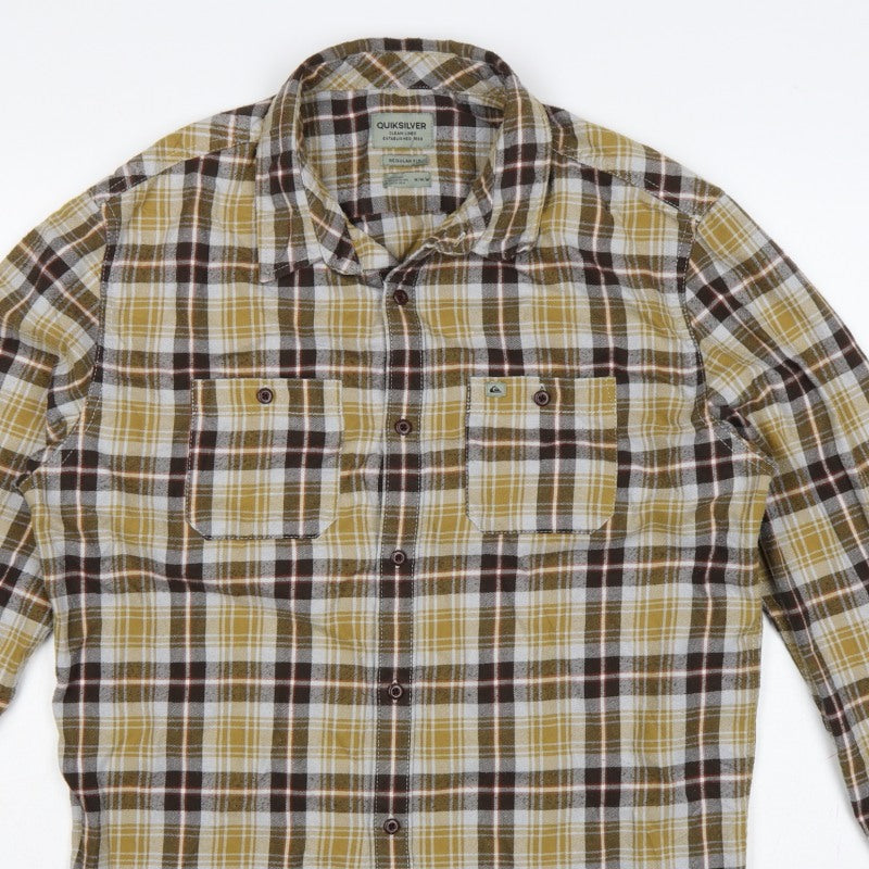 Additional view of Quiksilver Men’s Multicoloured M Regular Fit Plaid Long Sleeve Shirt