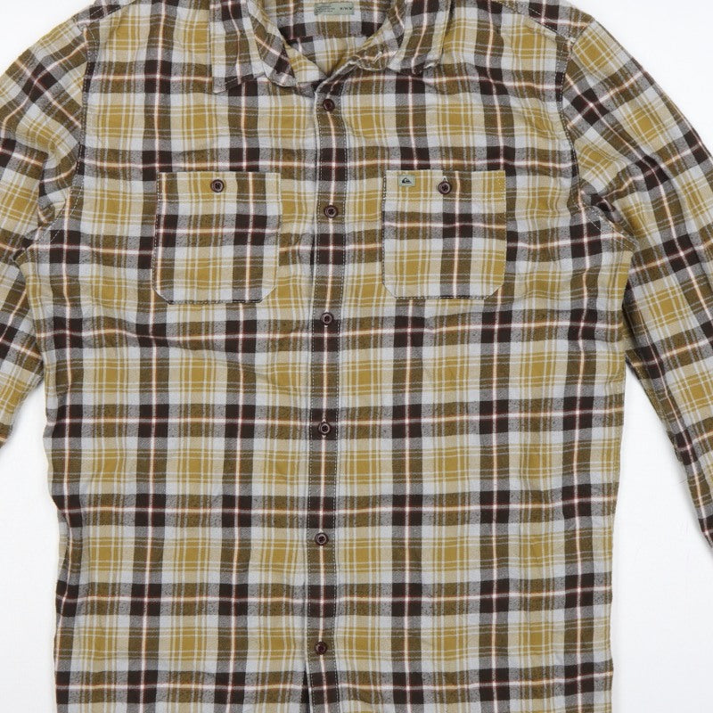 Additional view of Quiksilver Men’s Multicoloured M Regular Fit Plaid Long Sleeve Shirt