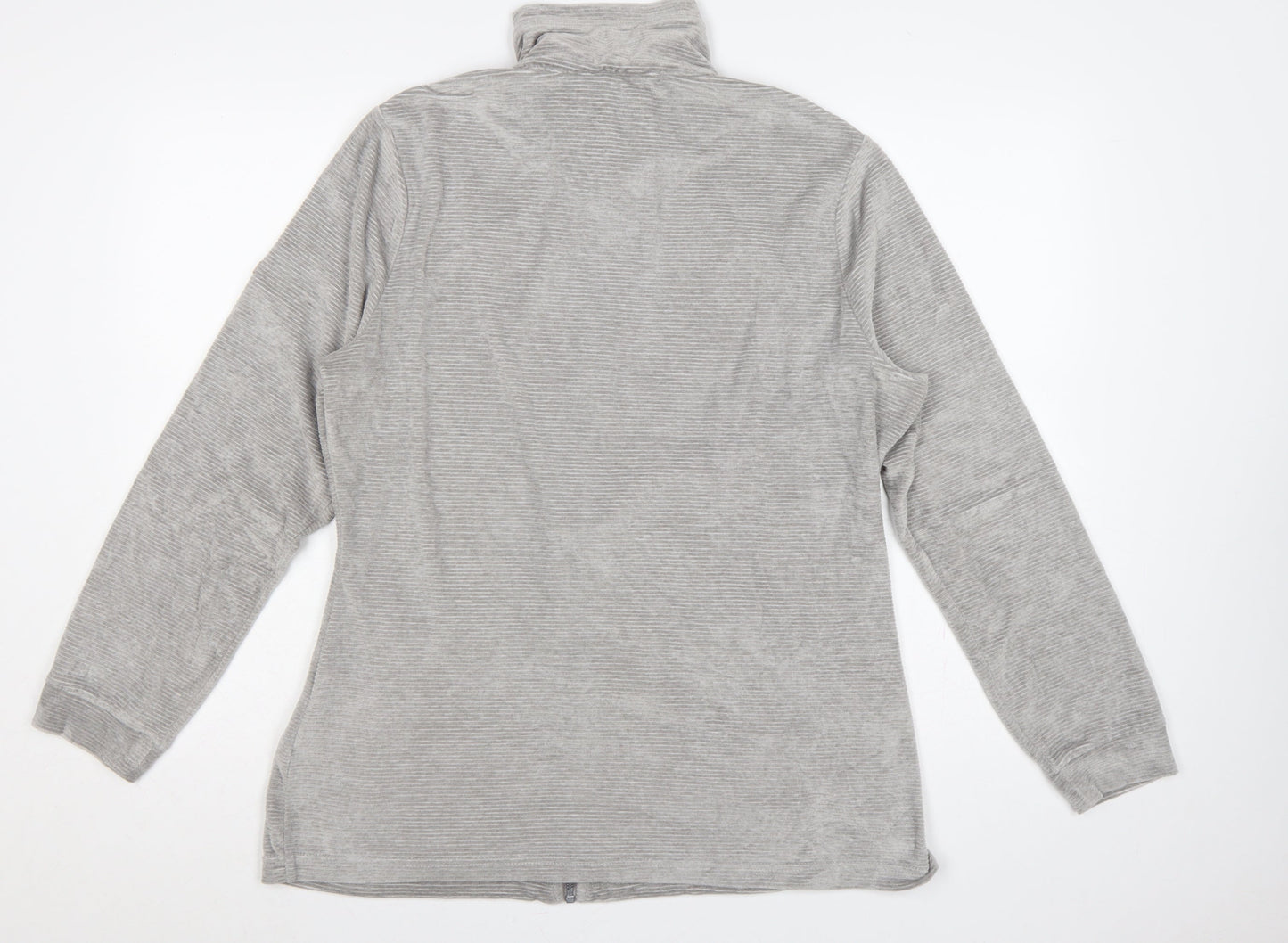 Regatta Women Grey UK 16 Full Zip High Neck Sweatshirt Jacket