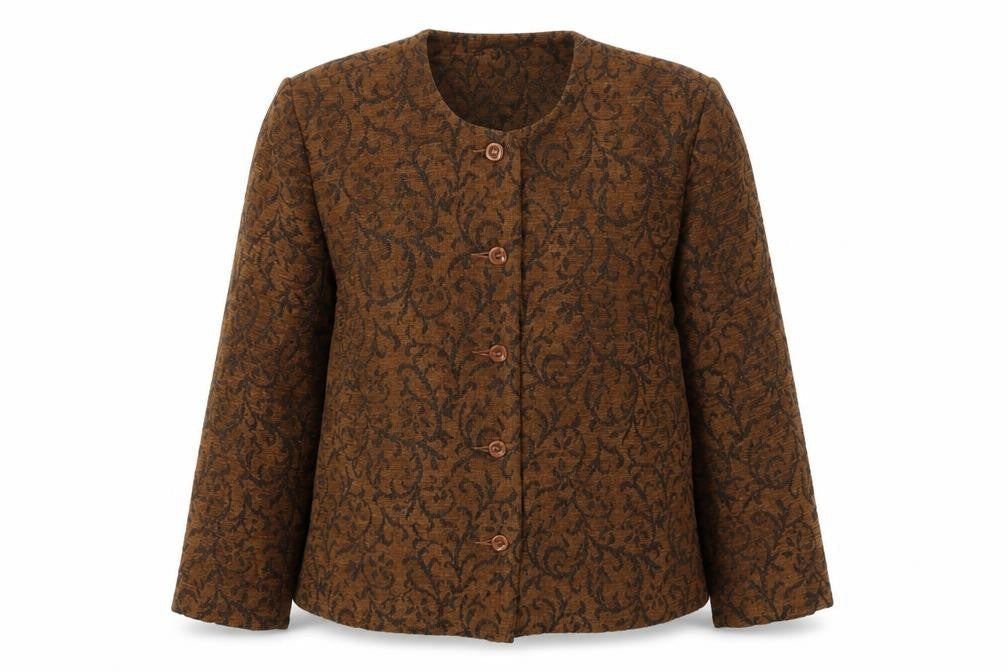 Tradition Collection Women’s Brown Paisley Blazer Jacket Size 10 Lined