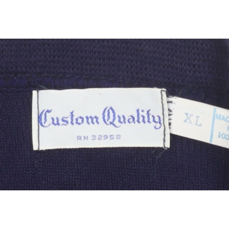 Additional view of Custom Quality Men's Blue XL V-Neck Knit Pullover Sweater Vest