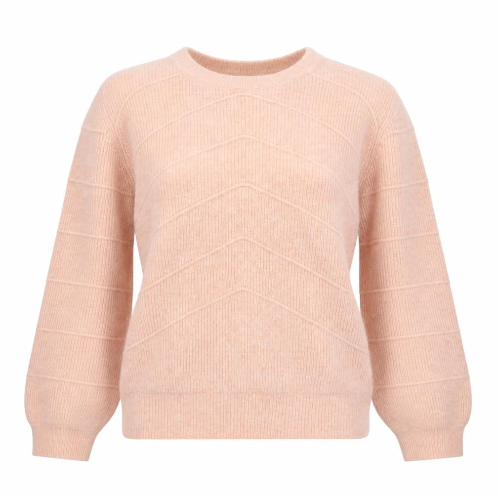 White Stuff Women's Pink UK 10 Pullover Alpaca Blend Balloon Sleeve Jumper