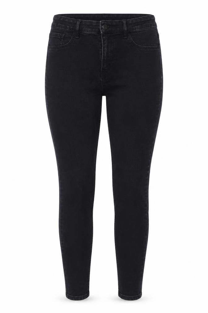 &Denim Women Black UK 12 Skinny Ankle Stretch Jeans