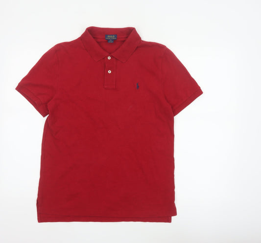Polo Ralph Lauren Teens Red XL Classic Cotton Logo Polo Shirt