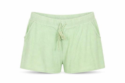 PINK Victoria's Secret Women Green L Cotton Drawstring Sweat Shorts