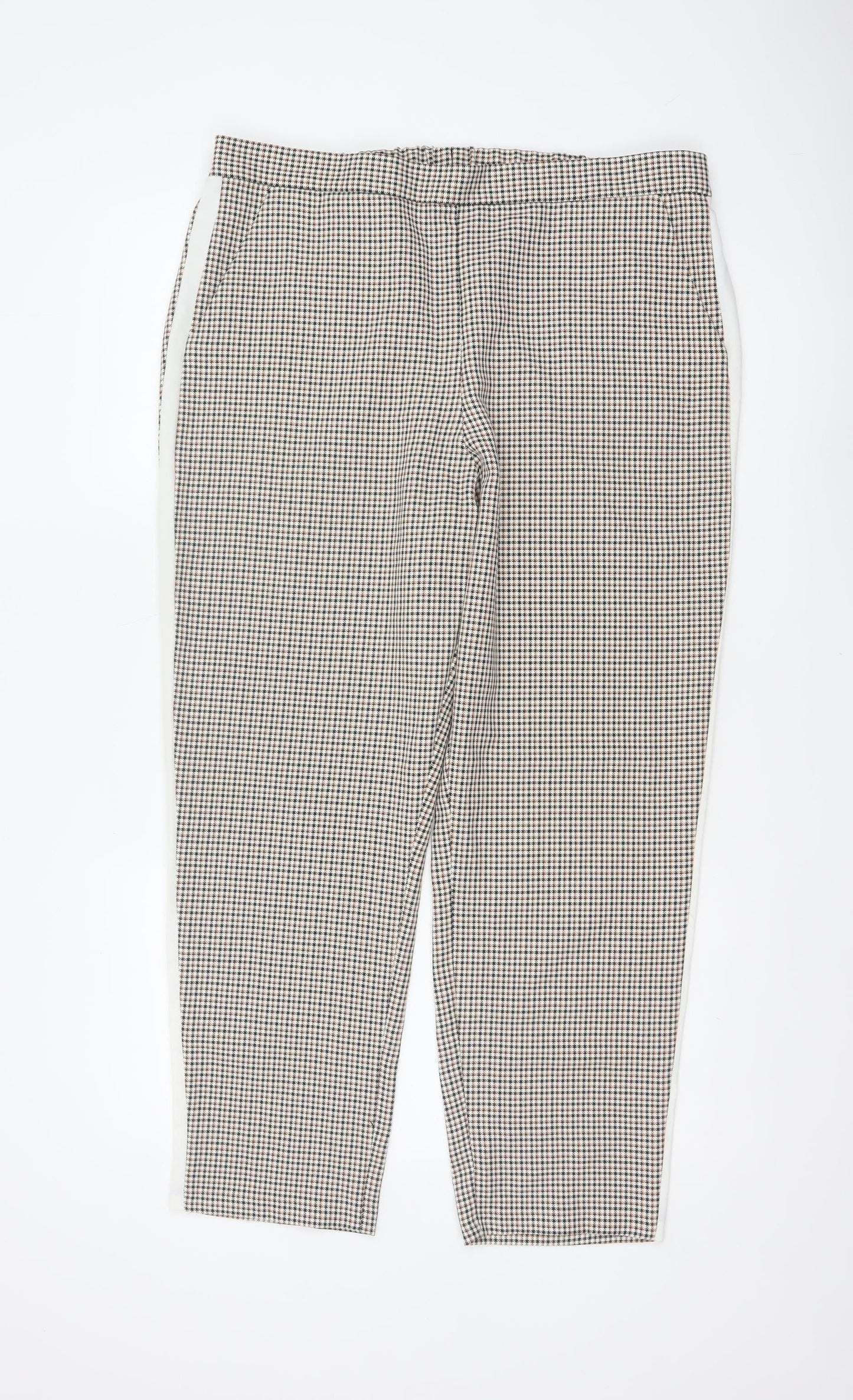 ASOS Women’s Multicoloured Check Tapered Smart Trousers UK 16