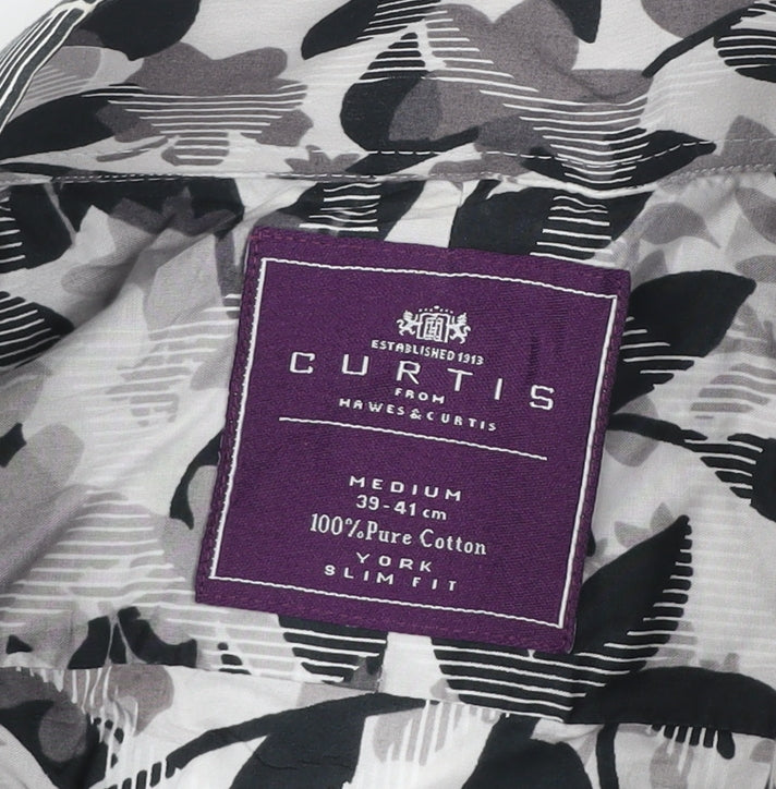 Curtis Men's Multicoloured Floral Cotton Slim Fit Shirt 15.5