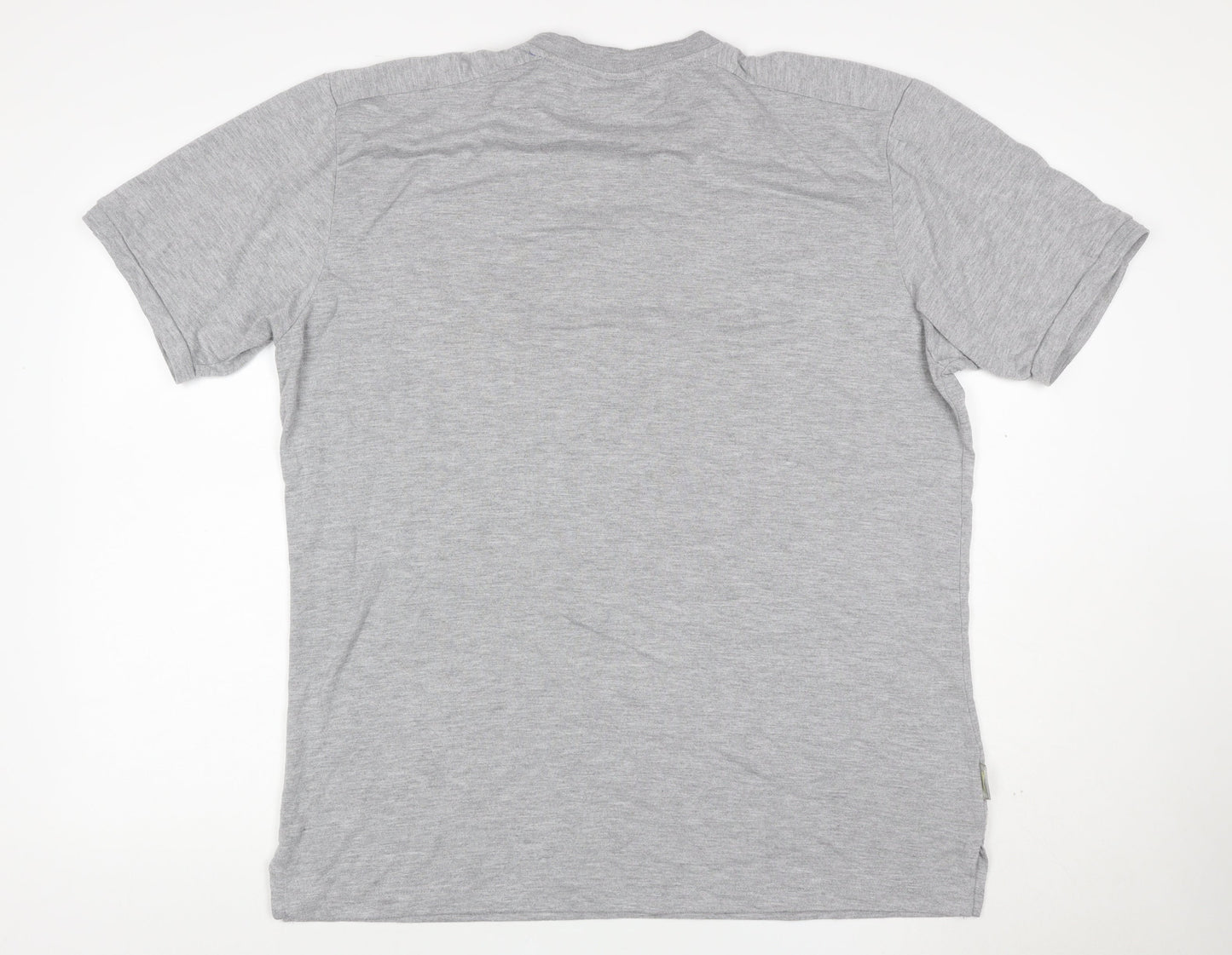 Slazenger Men’s Grey XXL Logo Crew Neck Short Sleeve T-Shirt