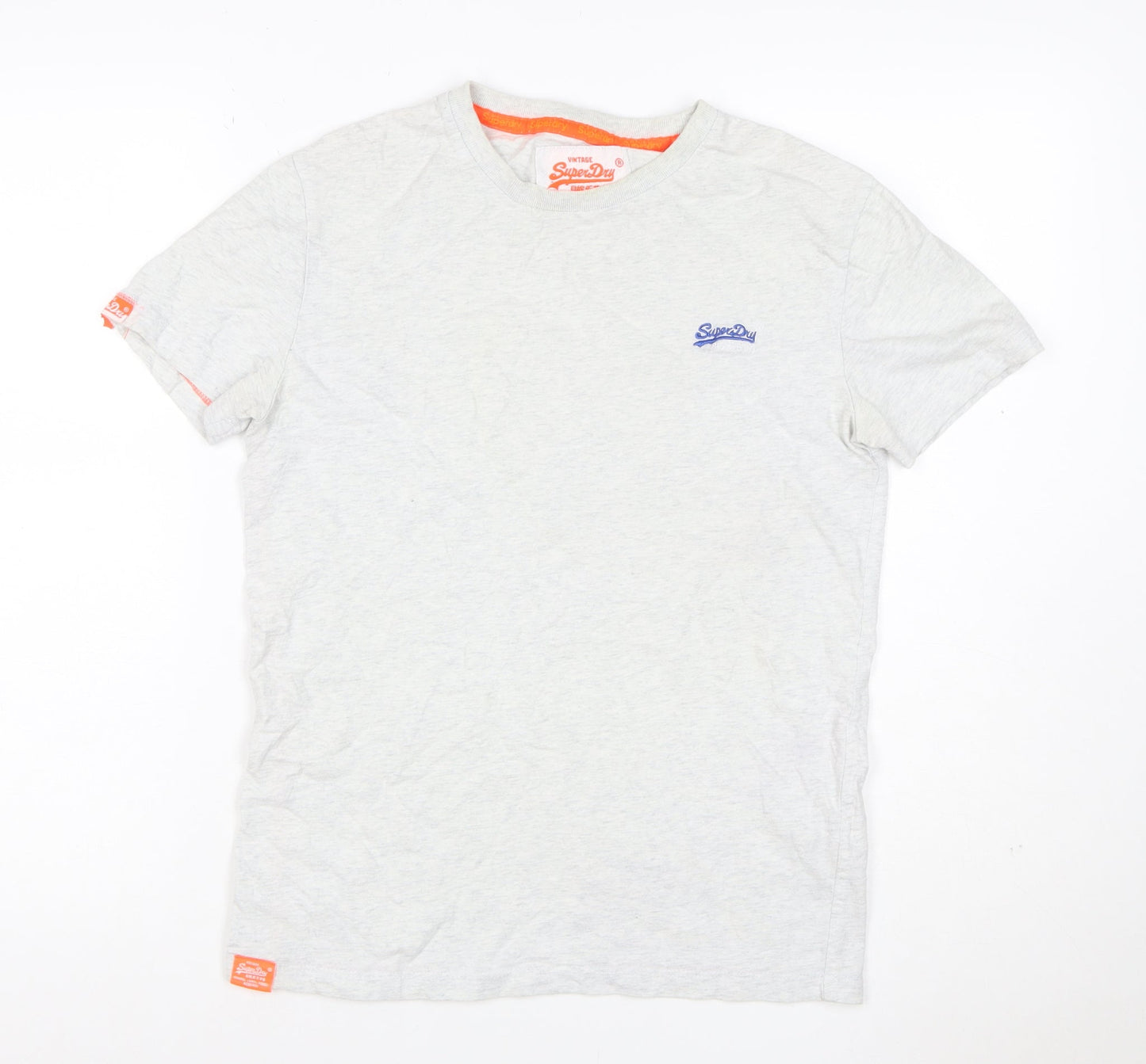 Superdry Men’s Grey XS Crew Neck Logo Short Sleeve T-Shirt