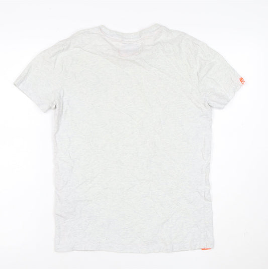 Superdry Men’s Grey XS Crew Neck Logo Short Sleeve T-Shirt