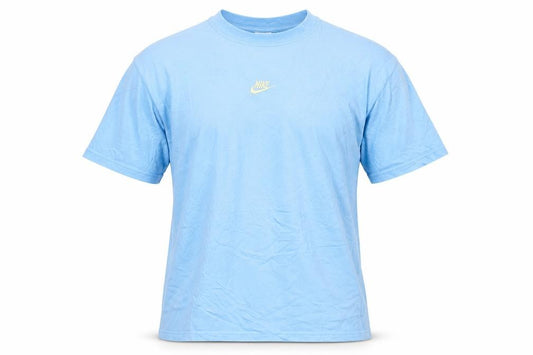 Nike Men’s Blue Medium Embroidered Swoosh Crew Neck Short Sleeve T-Shirt