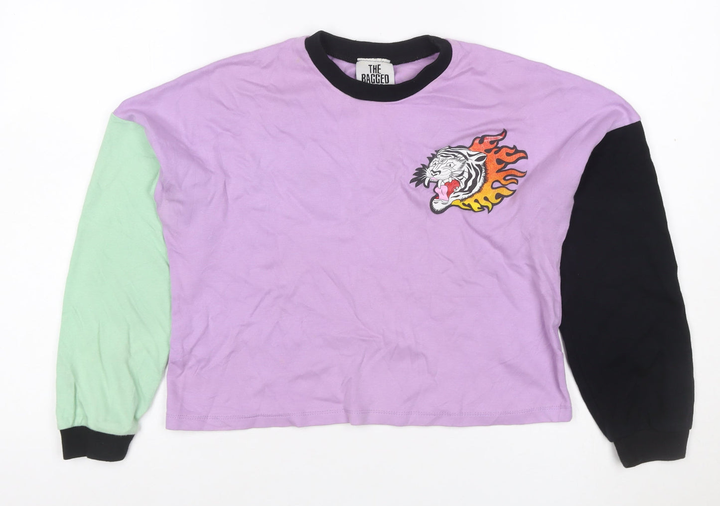 The Ragged Priest Women’s XS Multicoloured Tiger Colourblock Sweatshirt