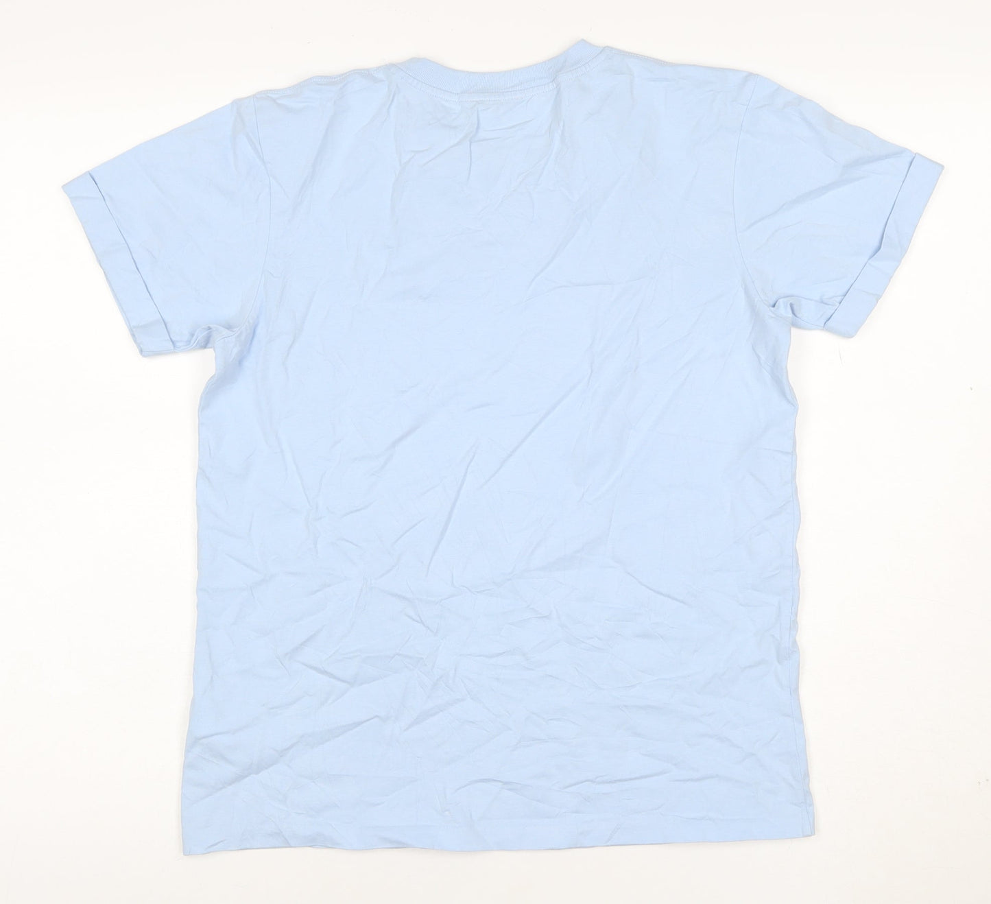 Jigsaw Women Blue XS Cotton Basic Crew Neck Short Sleeve T-Shirt