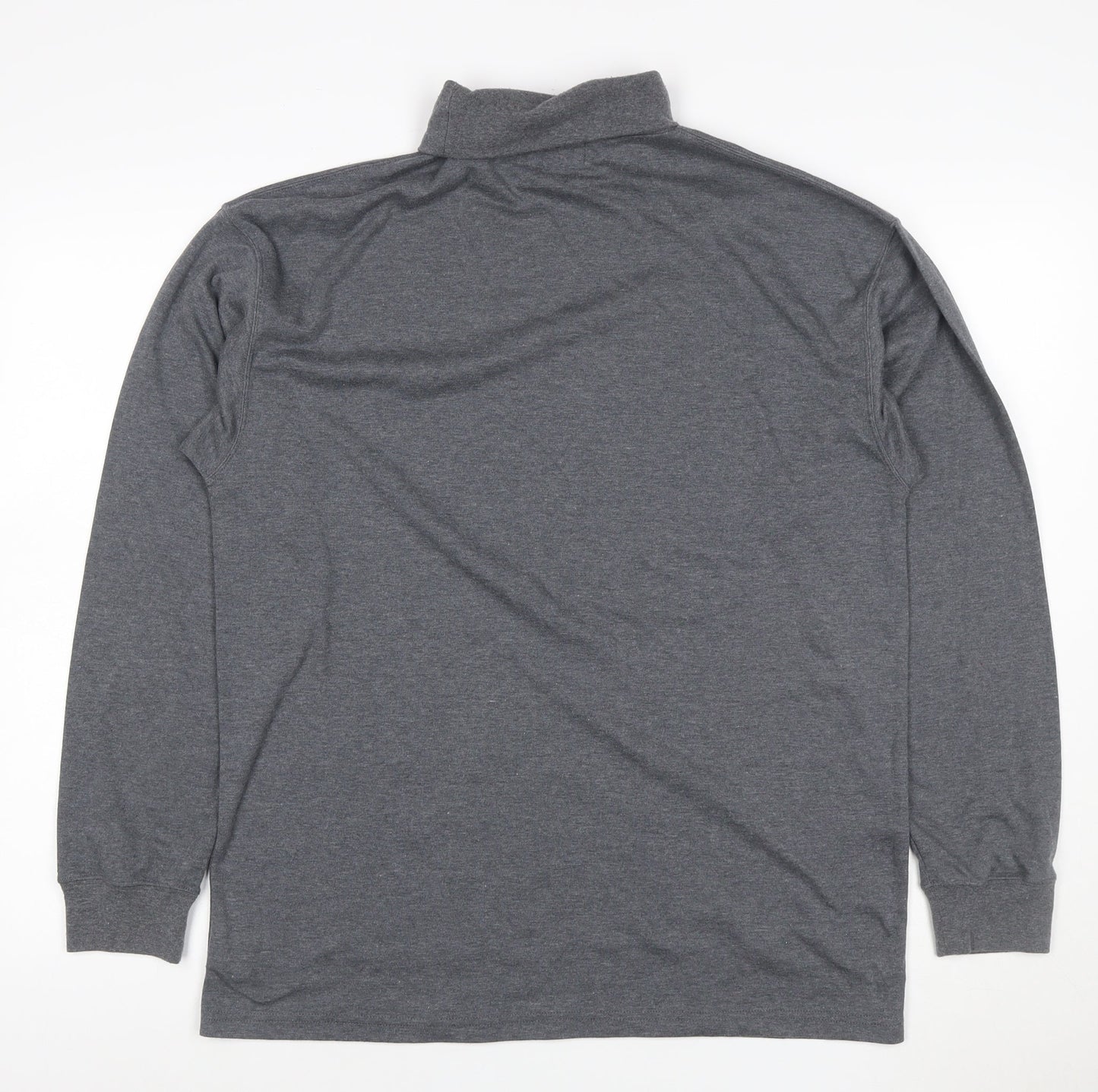 Kartel Women’s Grey L High Neck Pullover Sweatshirt Long Sleeve Logo