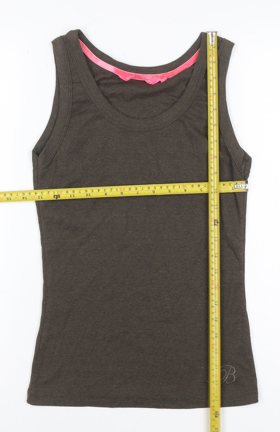 Sweaty Betty Women Grey M Basic Jersey Tank Top Sleeveless