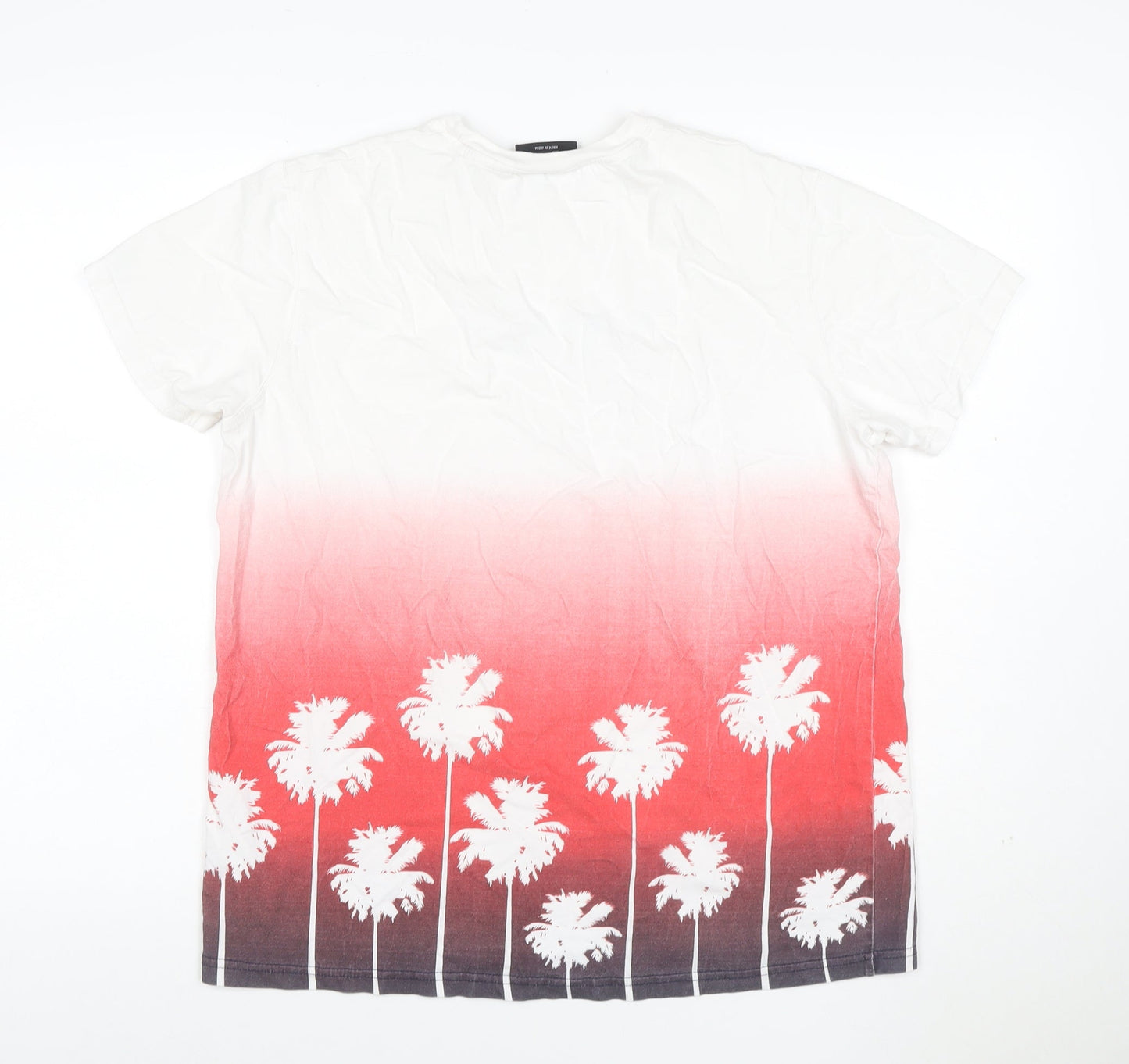 McKenzie Men's Multicoloured XL Tropical Palm Tree Graphic T-Shirt