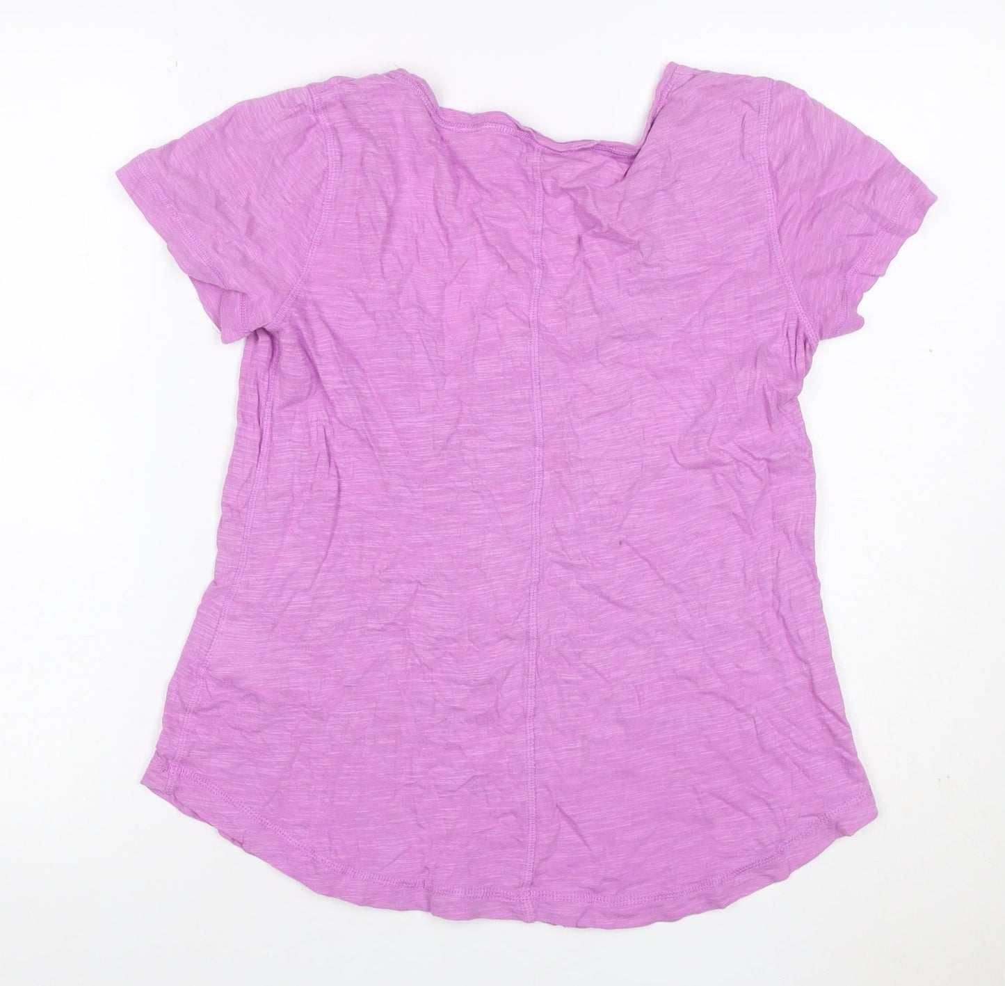 Banana Republic Women’s Pink M Basic Scoop Neck Short Sleeve T-Shirt