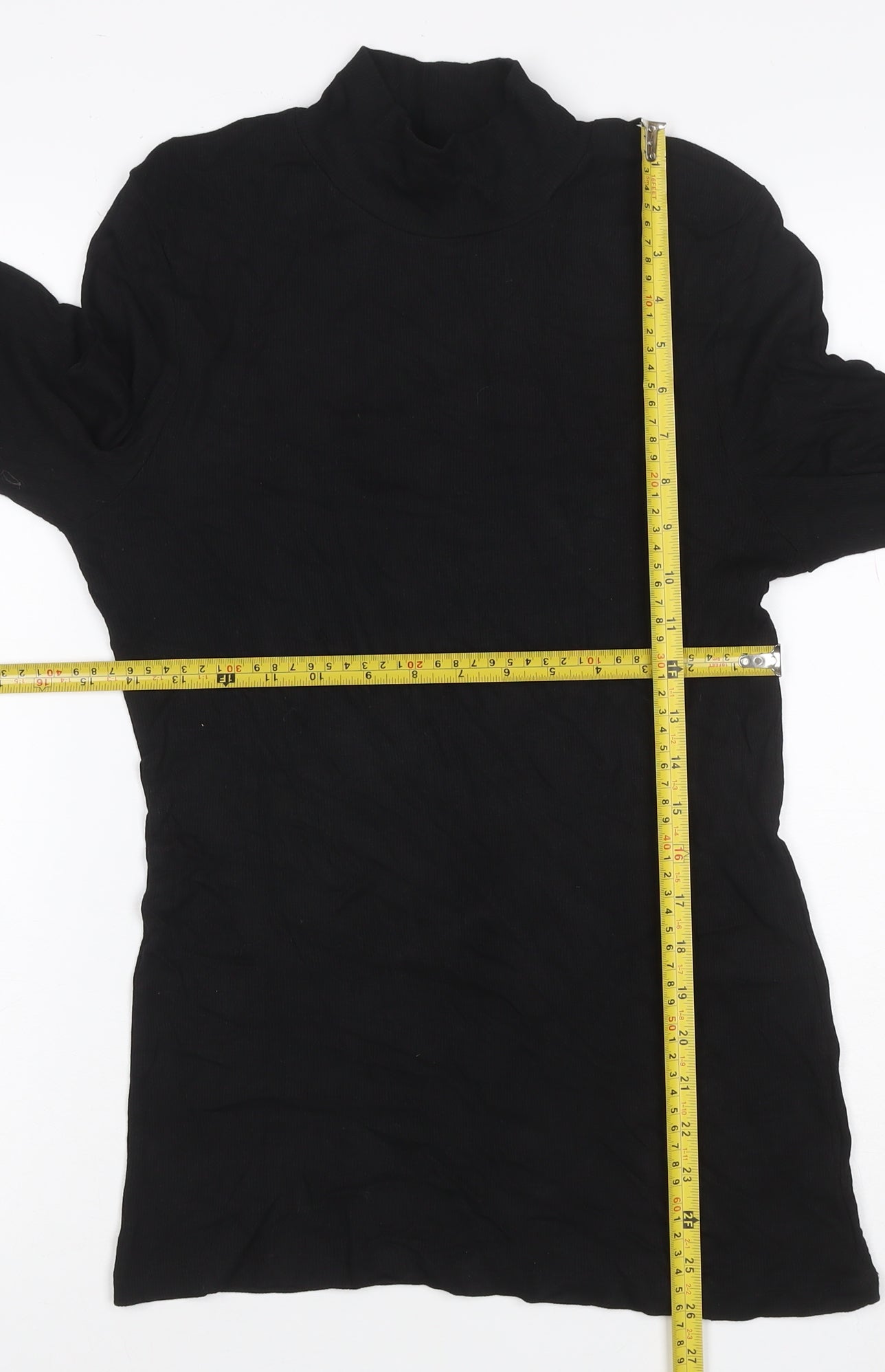 Witchery Women’s Black L Roll Neck Slim Fit Modal Jumper