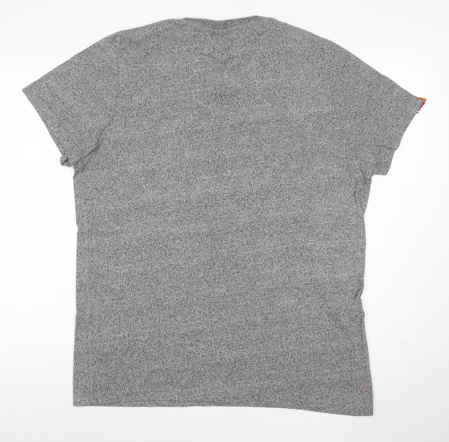 Superdry Men's Grey XL Floral Pocket Crew Neck T-Shirt Logo
