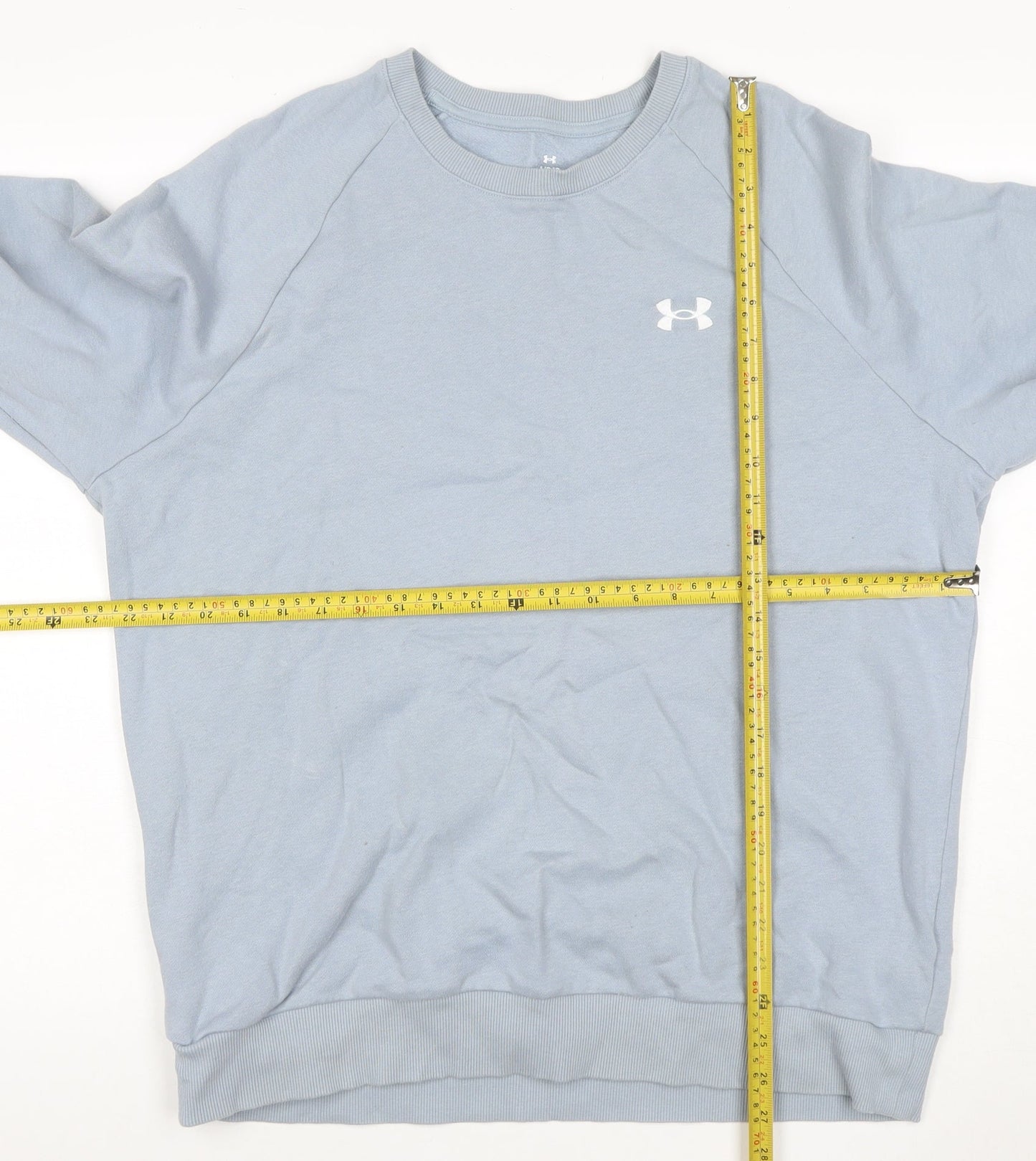 Under Armour Men’s Blue L Crew Neck Logo Pullover Sweatshirt