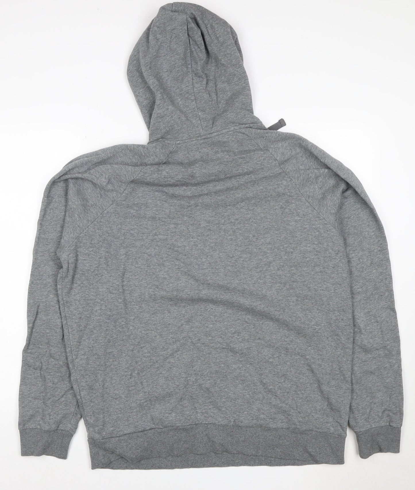 Under Armour Men’s Grey L ColdGear Logo Pullover Hoodie Relaxed Fit