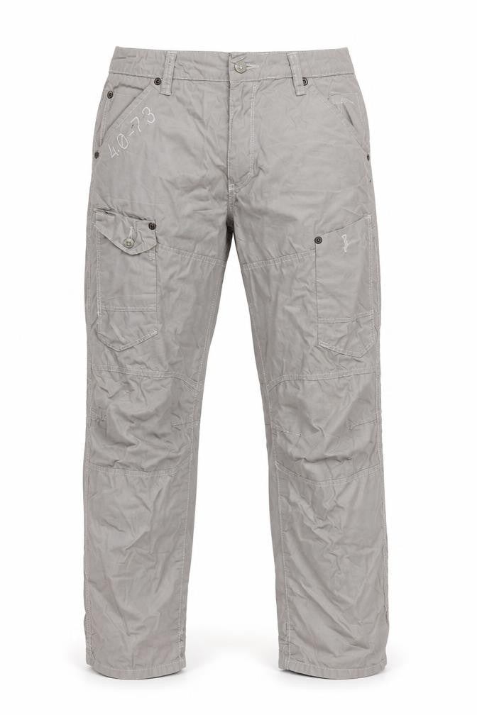 Marc Ecko Men’s Grey 33/32 Straight Cut Cargo Trousers Cotton