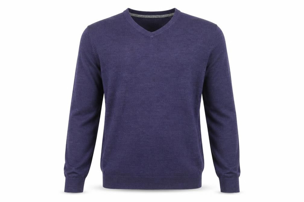 The Collection Debenhams Men’s Blue Medium V-Neck Acrylic Pullover Jumper