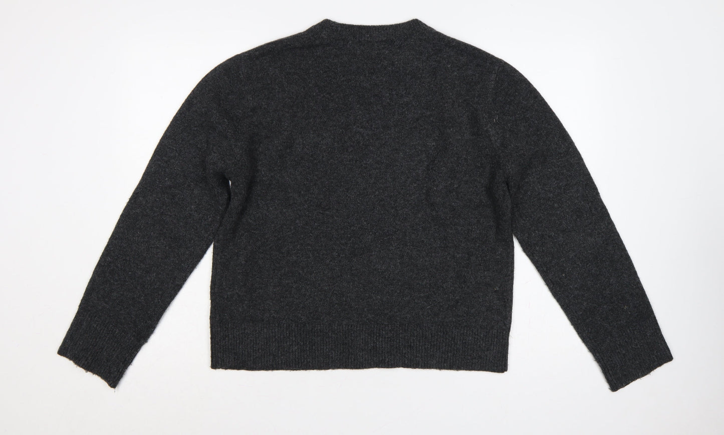 M&S Women Grey Medium Jingle Sequin Christmas Knit Jumper