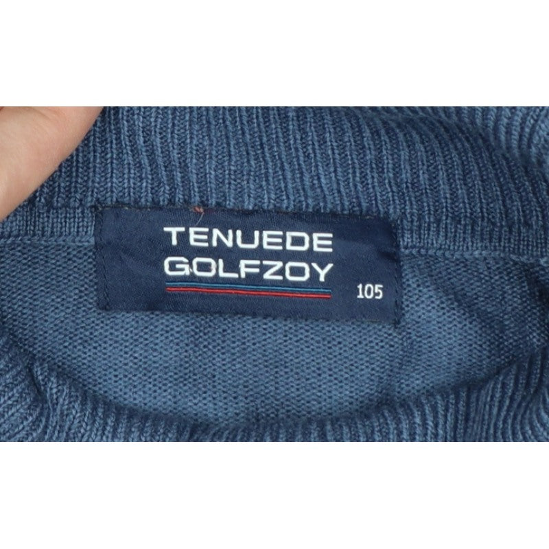 Additional view of Tenue de Golfzoy Men’s Blue L Roll Neck Knit Pullover Golf Jumper