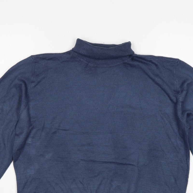 Additional view of Tenue de Golfzoy Men’s Blue L Roll Neck Knit Pullover Golf Jumper