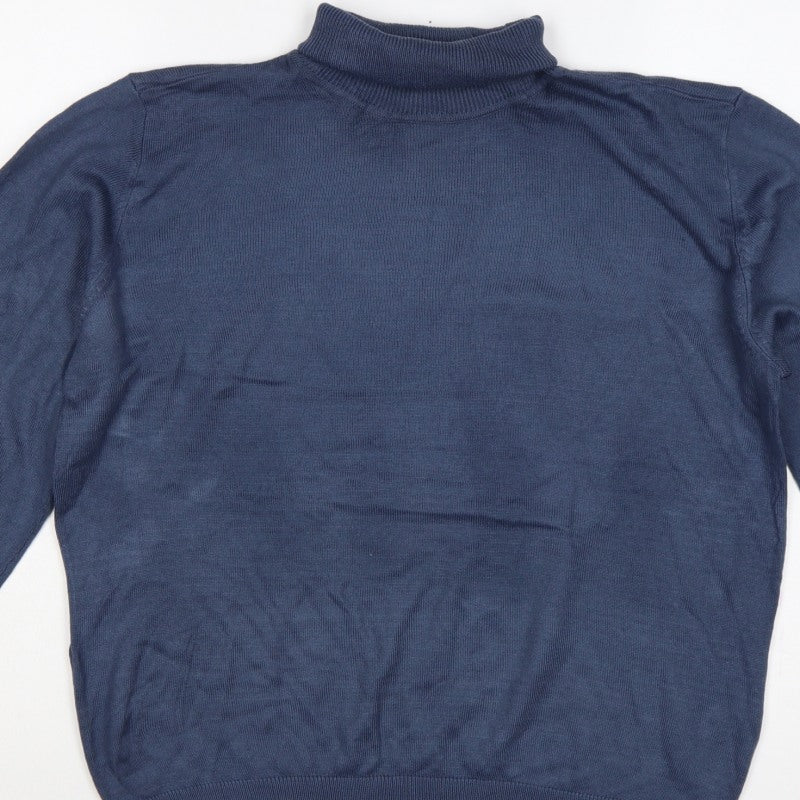 Additional view of Tenue de Golfzoy Men’s Blue L Roll Neck Knit Pullover Golf Jumper