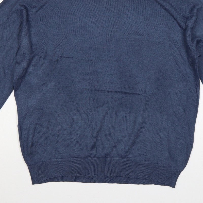 Additional view of Tenue de Golfzoy Men’s Blue L Roll Neck Knit Pullover Golf Jumper