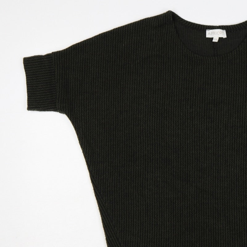 Apricot Women’s Black S/M Oversized Dolman Sleeve Knit Jumper