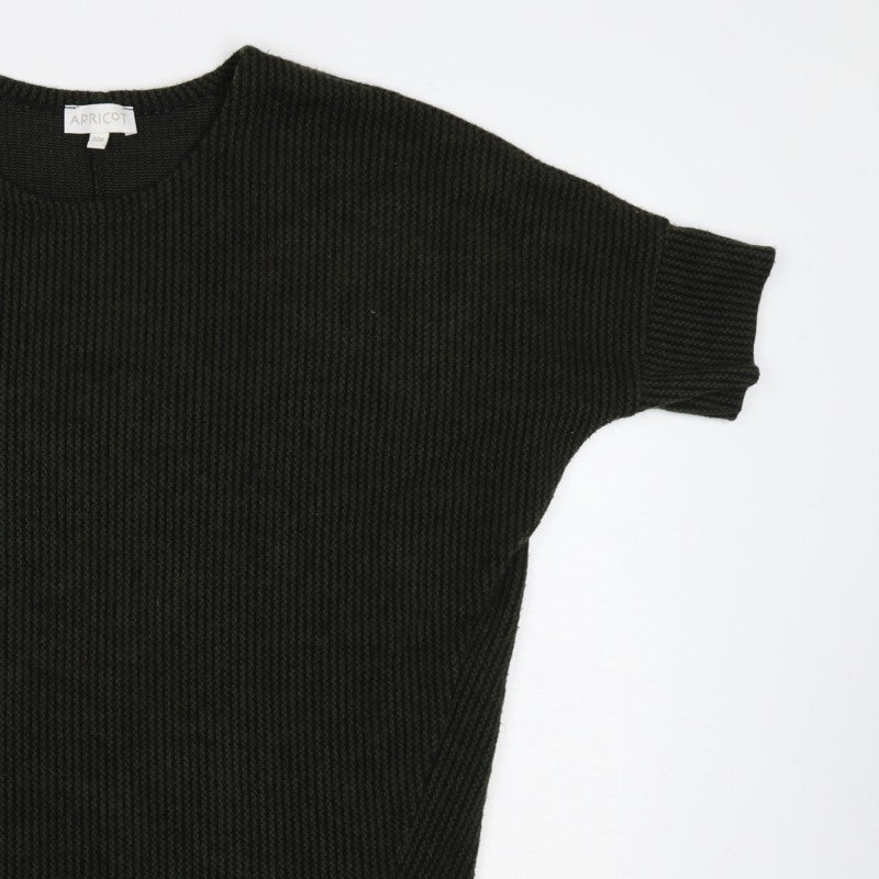 Apricot Women’s Black S/M Oversized Dolman Sleeve Knit Jumper
