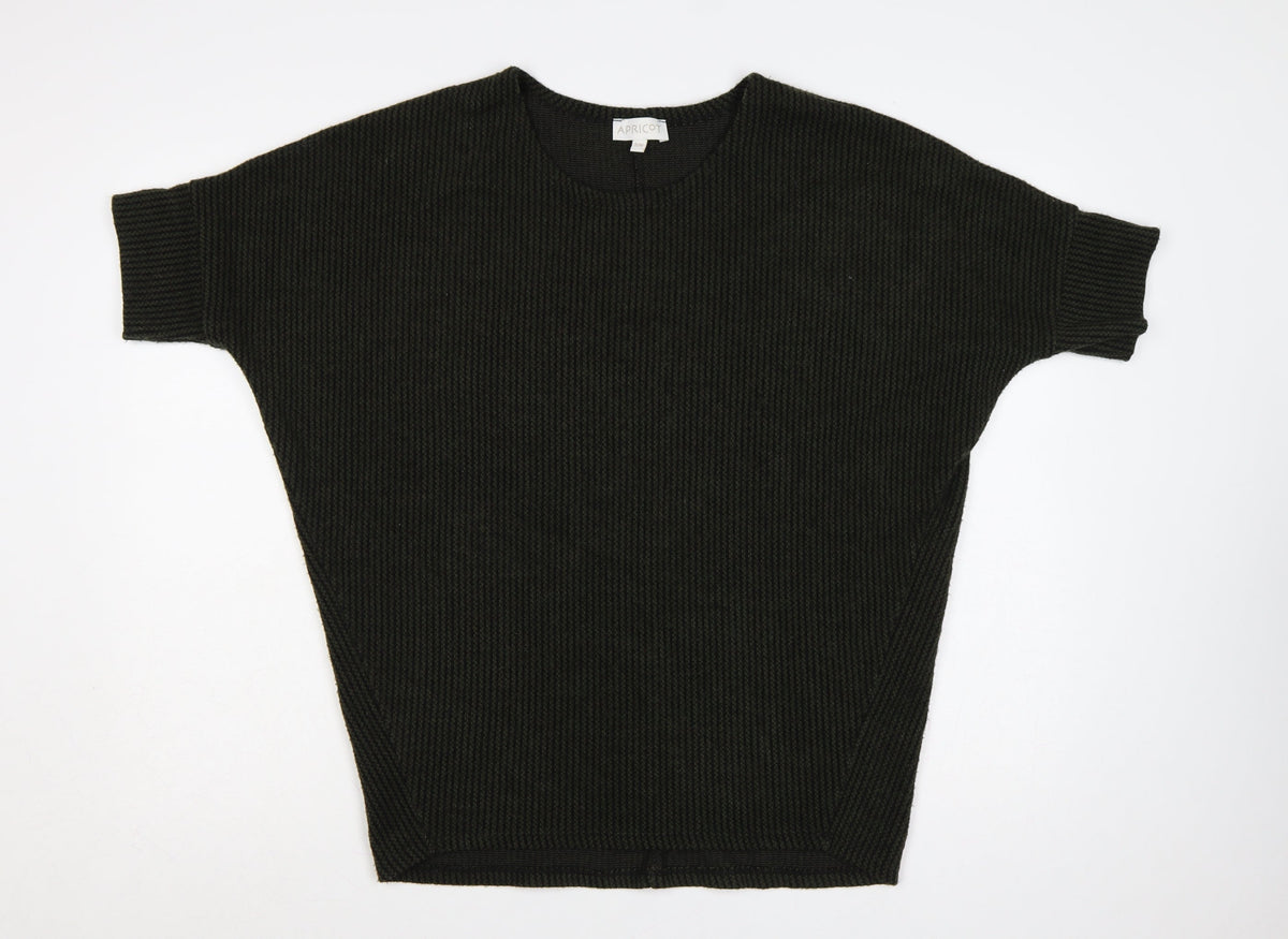 Apricot Women’s Black S/M Oversized Dolman Sleeve Knit Jumper