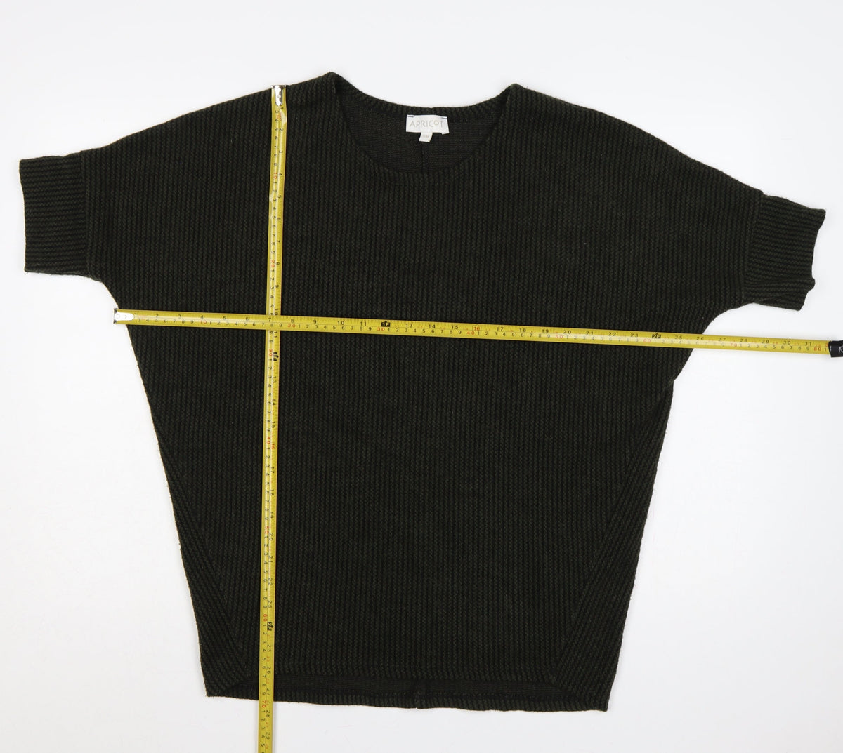 Apricot Women’s Black S/M Oversized Dolman Sleeve Knit Jumper