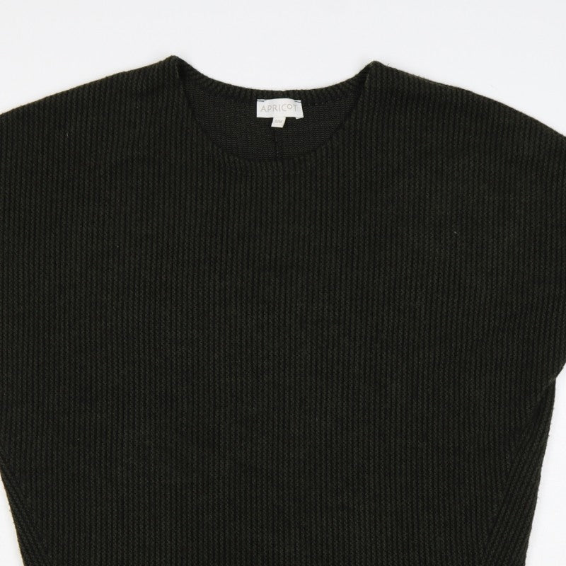 Apricot Women’s Black S/M Oversized Dolman Sleeve Knit Jumper