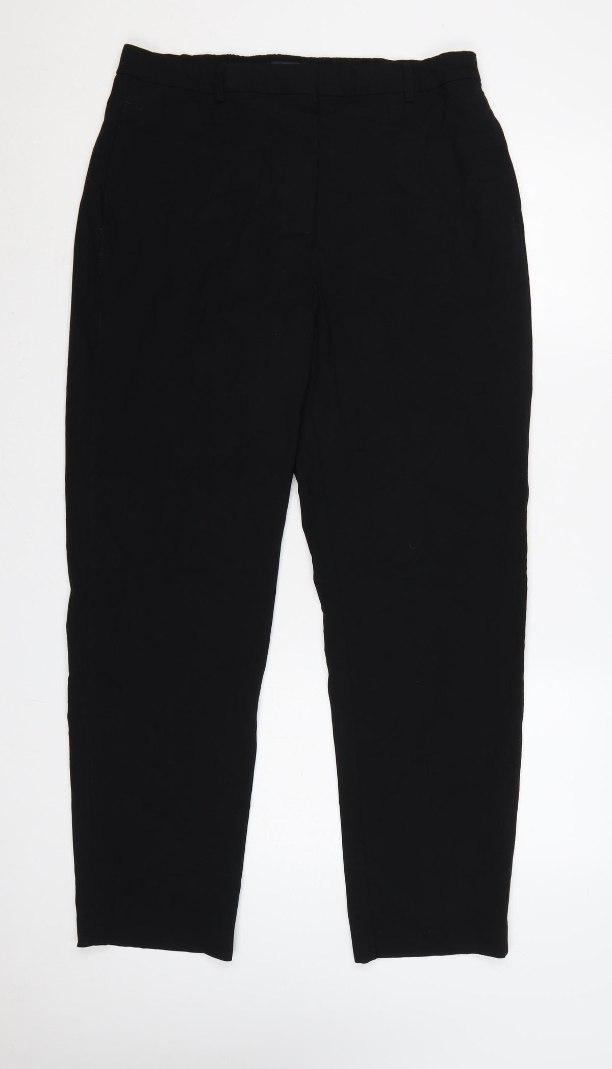Marks & Spencer Women Black Size 16 Regular Straight Dress Trousers