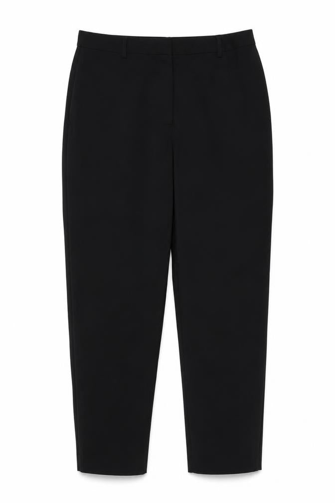 Marks & Spencer Women Black Size 16 Regular Straight Dress Trousers